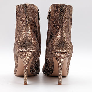 Gianvito Rossi Women Neutrals Gold Boots Animal Print Leather sz 10US 40EU