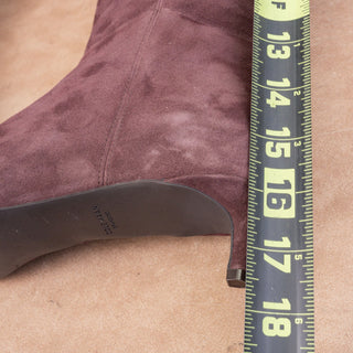 Cole Haan Women Go to Janece Plum Suede GrandOS Zip Pointy Knee Boots sz 10