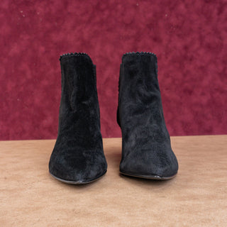 Pedro Garcia Women Ona Black Suede Wedge Boots Size 8US EUR 38