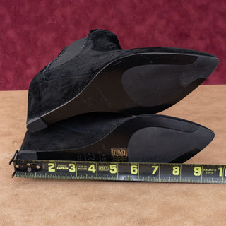 Pedro Garcia Women Ona Black Suede Wedge Boots Size 8US EUR 38
