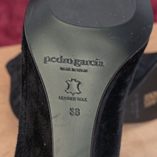 Pedro Garcia Women Ona Black Suede Wedge Boots Size 8US EUR 38