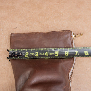JCrew Wmn Vintage Y2K Dark Brown Leather Classic Riding Fashion Boho Boots sz 5