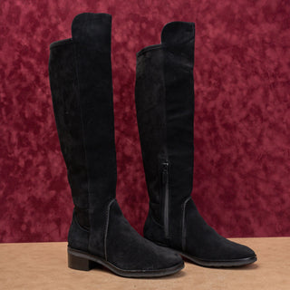Cole Haan Women Duchess Black Suede OTK GrandOs Fashion Fall Boots sz 8