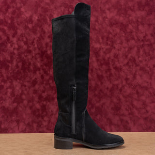 Cole Haan Women Duchess Black Suede OTK GrandOs Fashion Fall Boots sz 8