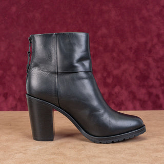 Rag&Bone Women Newbury 2.0 Black Leather Vibram Heel Boots size 8.5-9US EUR39