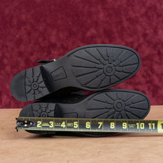 Born Women Esire Black Suede Zip Farm Wide Calf Riding Fashion Knee Boots sz 9