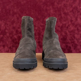 Vince Men Rale Graphite Waterproof Suede Zip Ankle Fashion Boots sz 12US EUR46