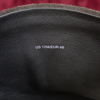 Vince Men Rale Graphite Waterproof Suede Zip Ankle Fashion Boots sz 12US EUR46