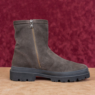 Vince Men Rale Graphite Waterproof Suede Zip Ankle Fashion Boots sz 12US EUR46