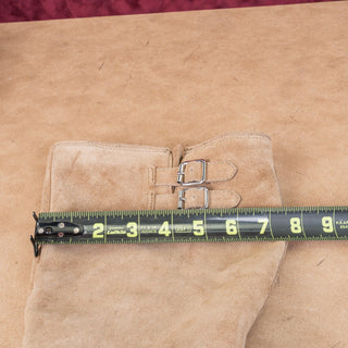 Dolce Vita Women Evi Brown Suede Moto Biker Metal Harness Fashion Mid Boots 9.5