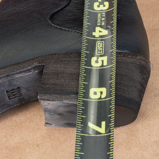 Frye Women Carson Piping Black Leather Western Fashion Ankle Boots sz 10