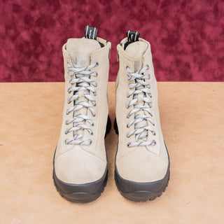 P448 Denise Beige Glitter Platform Suede Vibram Combat Boots 10-10.5 EUR 41
