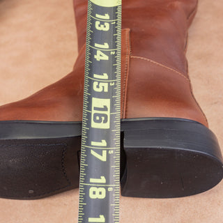 Steve Madden Women Gaige Dark Brown Leather Riding Knee Boots sz 6.5