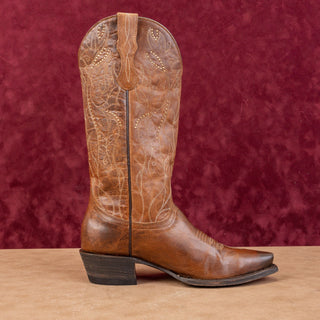 Idyllwind Women Sweet Tea Brown Leather Snip-toe Western Cowboy Boots sz 6