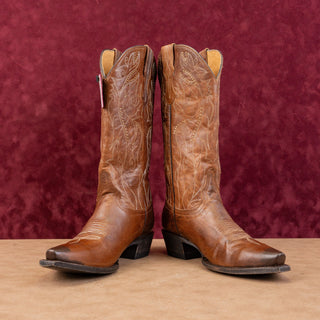 Idyllwind Women Sweet Tea Brown Leather Snip-toe Western Cowboy Boots sz 6