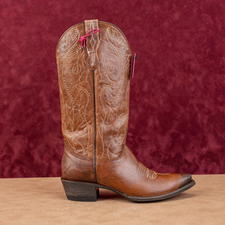 Idyllwind Women Sweet Tea Brown Leather Snip-toe Western Cowboy Boots sz 6