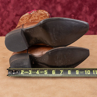 Idyllwind Women Sweet Tea Brown Leather Snip-toe Western Cowboy Boots sz 6