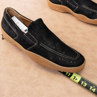Michael Toschi Men Antibac CIS Comfortable Cusion Black Leather Loafers Sz 12M