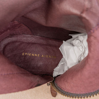 Etienne Aigner Women Brown Leather Riding Country Cottage Fashion Boots sz 9.5
