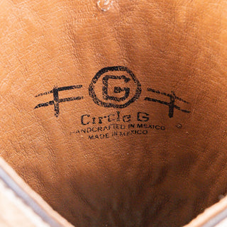 Circle G by Corral Woman Sand Cowhide Leather Western Cowboy Knee Boots sz 6.5
