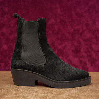 ASH Women Shake Black Suede Western Cowboy Chelsea Boots size 10US EUR40