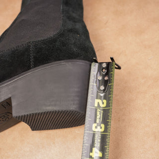 ASH Women Shake Black Suede Western Cowboy Chelsea Boots size 10US EUR40