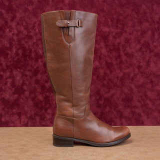 Blondo Women Brown Leather Waterproof Classic Riding Barn Fashion Boots sz 7.5
