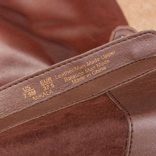 Sam Edelman Women Mikala Equestrian Riding Brown Leather Fashion Boots sz 7.5
