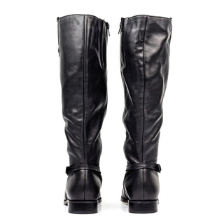 La Canadienne Women Neve Black Leather Riding Equestrian Waterproof Knee Boots 9