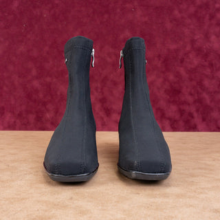 Ara Women Black Fabric Gore-tex Wedge Ankle Boots sz 7US UK 4.5