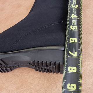 Ara Women Black Fabric Gore-tex Wedge Ankle Boots sz 7US UK 4.5