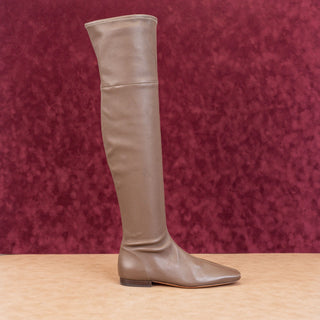 Vince Women Nissa Brown Leather OTK Zip Low Heel Fashion Boots sz 8US EUR 38