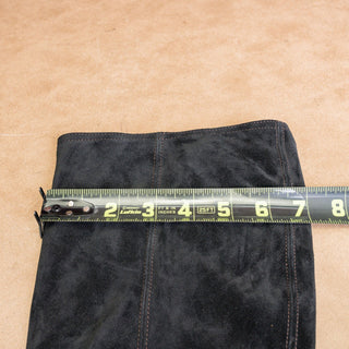 Paul Green Women Nicolette Black Suede Western Block Heel Knee Boots sz 7.5US EUR5