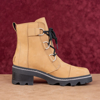 Sorel Women Joan Now Omega Tan Heel Lace-up Lug Ankle Boots sz 12