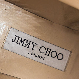 Jimmy Choo Wmn Havana Floral Black Leather Back Zip Combat Boots 7.5 EUR 37.5