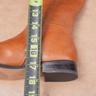 Ralph Lauren Women Barkston Deep Saddle Tan Riding Equestrian Boots sz 6.5