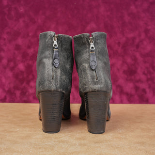 Rag&Bone Wmn Newbury Grey Distressed Leather Western Party Boots 9.5US EUR40