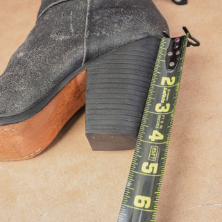 Rag&Bone Wmn Newbury Grey Distressed Leather Western Party Boots 9.5US EUR40