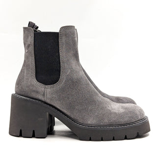 Pedro Garcia Women Zisca Grey Suede Chelsea Platform Boots size 8US EUR 38.5