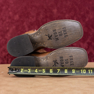 Idyllwind Women Cross Western Cowboy Brown Leather Slip-on Square Toe Boots 8.5