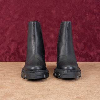 Sorel Women Brex Waterproof White Black Leather Platform Chelsea Boots sz 7