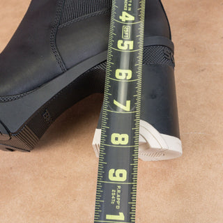 Sorel Women Brex Waterproof White Black Leather Platform Chelsea Boots sz 7