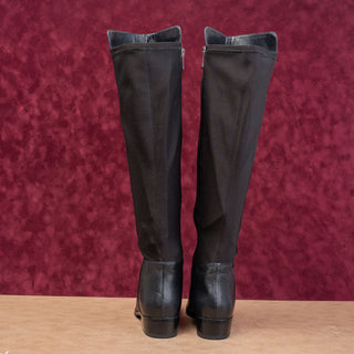 Michael Kors Womens Bromley Elastic Black Leather Over-The-Knee Boots sz 8.5