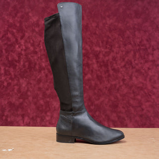 Michael Kors Womens Bromley Elastic Black Leather Over-The-Knee Boots sz 8.5