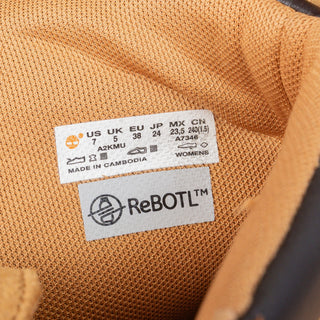 Timberland Women Wheat Nubuck Stompers 6 Sky High Platform Boots sz 7