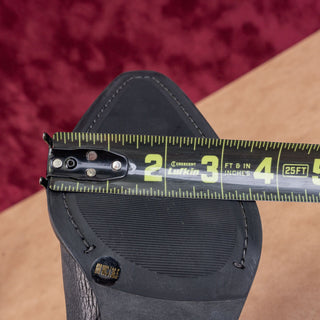 Vince Camuto Women Paulie Black Leather Wide Calf OTK Western Fashion Boots sz 6