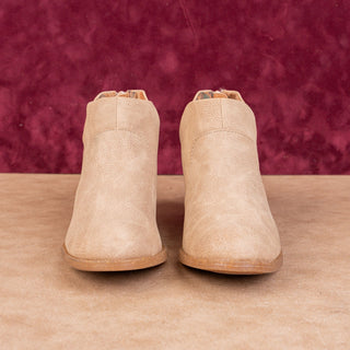 BOC by Born Women Celi Taupe Faux Leather Rodeo Boho Ankle Boots sz 6.5