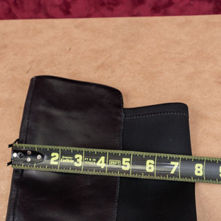 Blondo Women Sierra Black Leather elastic Panel Waterproof OTK Fashion Boots sz 8