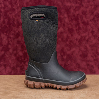 Bogs Women Whiteout Faded Black Slip-on Waterproof Barn Farm Boots 7US EUR38