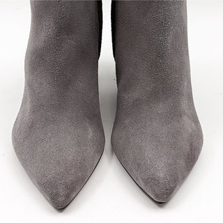 Calvin Klein Women Finch Grey Suede Pointy Toe Dress Boots Size 9